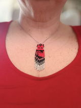 MMIWG2S+ Red Dress Earring Seed Bead Pattern - No More Stolen Sisters - PDF Pattern Only - NOT a Physical Pair of Earrings - Brick Stitch