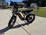 Bluvall SU8 52V 1500W Full Suspension Fat Tire Bike