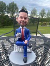 Custom WORLD BEST MALE BOSS Bobblehead Doll