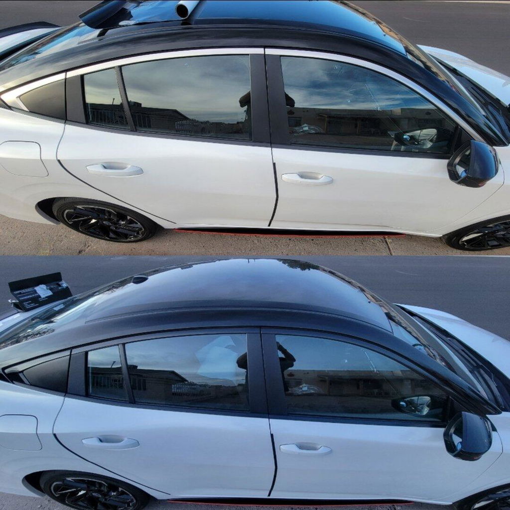 Nissan Sentra 2026+ Blackout Chrome Delete Kit – Precut Gloss Black Vinyl Overlays Film