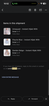 Fleurie Blue - Instant Hijab With Inner