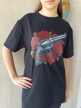 Rebellious Roses - Western Noir Tee