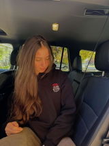 NYC brown hoodie