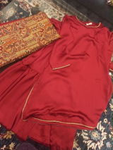 Maroon Silk 3 Piece Suit