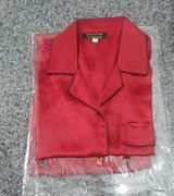 Maroon Shamoz Silk Pajama Set