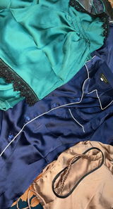 Green Shamoz Silk Pajama Set