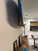 Wooden Surfboard Wall Hanger — surfBoard On The Ledge