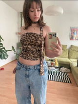Cheetah Print Crop Top