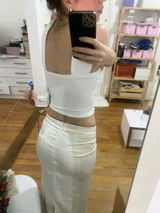 White Sleeveless Top