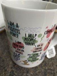 Social Worker Daily Reminders Jumbo Affirmation Mug