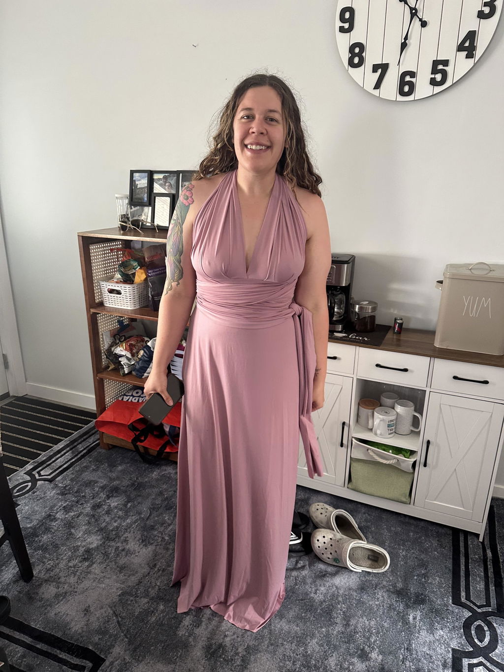 Violaine Mauve | Convertible Maxi Dress