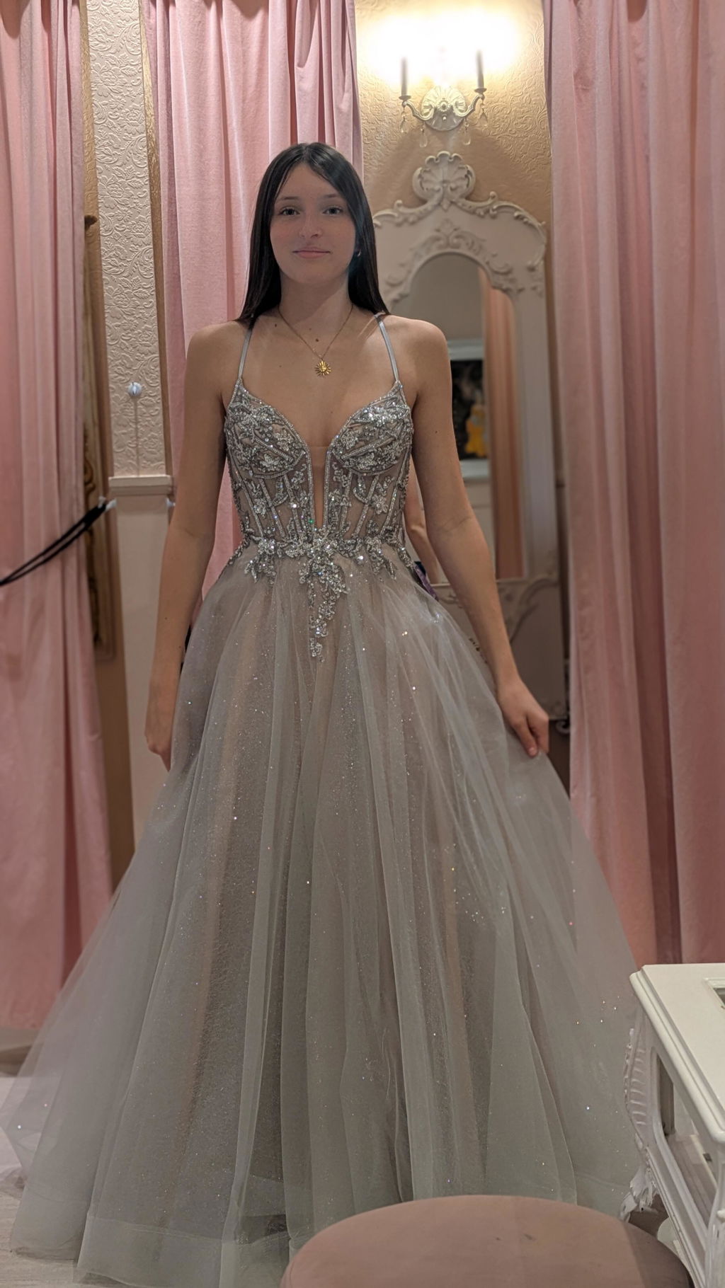 Jackie | Glittery Beaded Maxi Dress