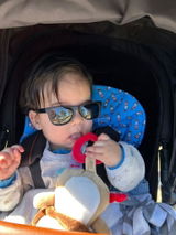 Mina - Polarized Baby Sunglasses in a Black Frame