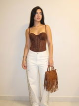 Corset Antonieta café