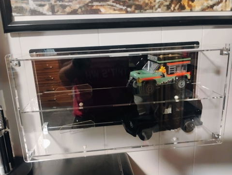 Wall-Mount Display Case for LEGO Speed Champions (4 Cars)