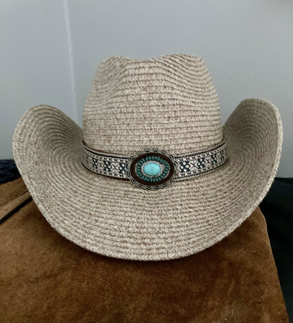 Cowgirl Turquoise Concho Hat