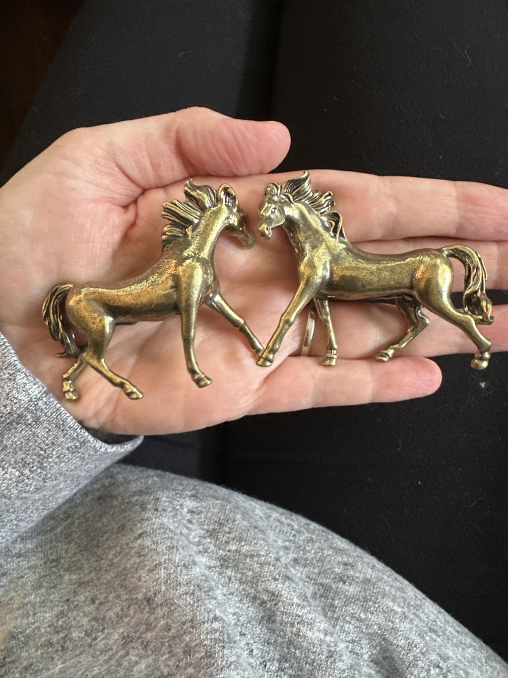 Mini Solid Brass Horse