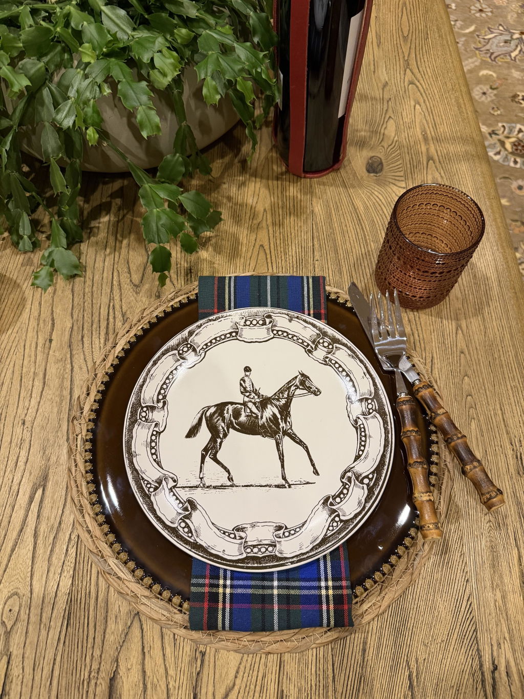 Vintage Equestrian Plate