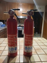 Fire Extinguisher for Vehicles, Cars, Single Use 5BC,All-metal construction,Fast and powerful