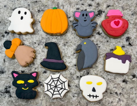 13 Nights of Halloween Mini Cookie Cutters for Miss Cookie Packaging Advent Boxes