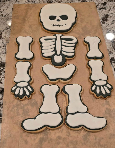 Large Build-a-Skeleton  Cookie Cutters (almost 2 feet tall)