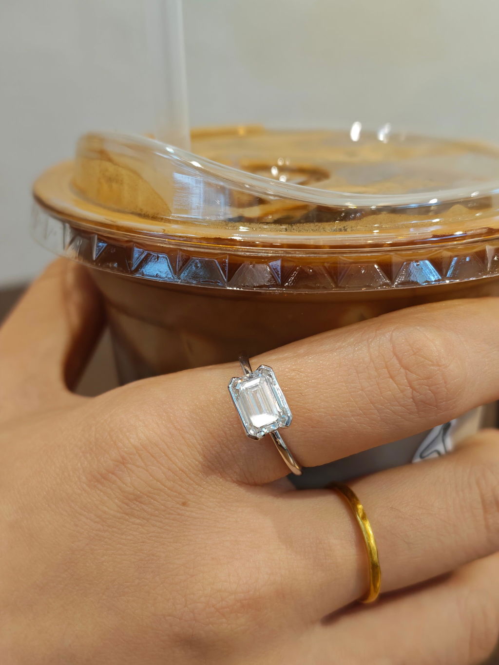 Emerald Cut Diamond with Baguette & Trapezoid Accents Set