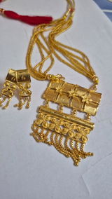 Hanging Flower Rectangular Locket Set