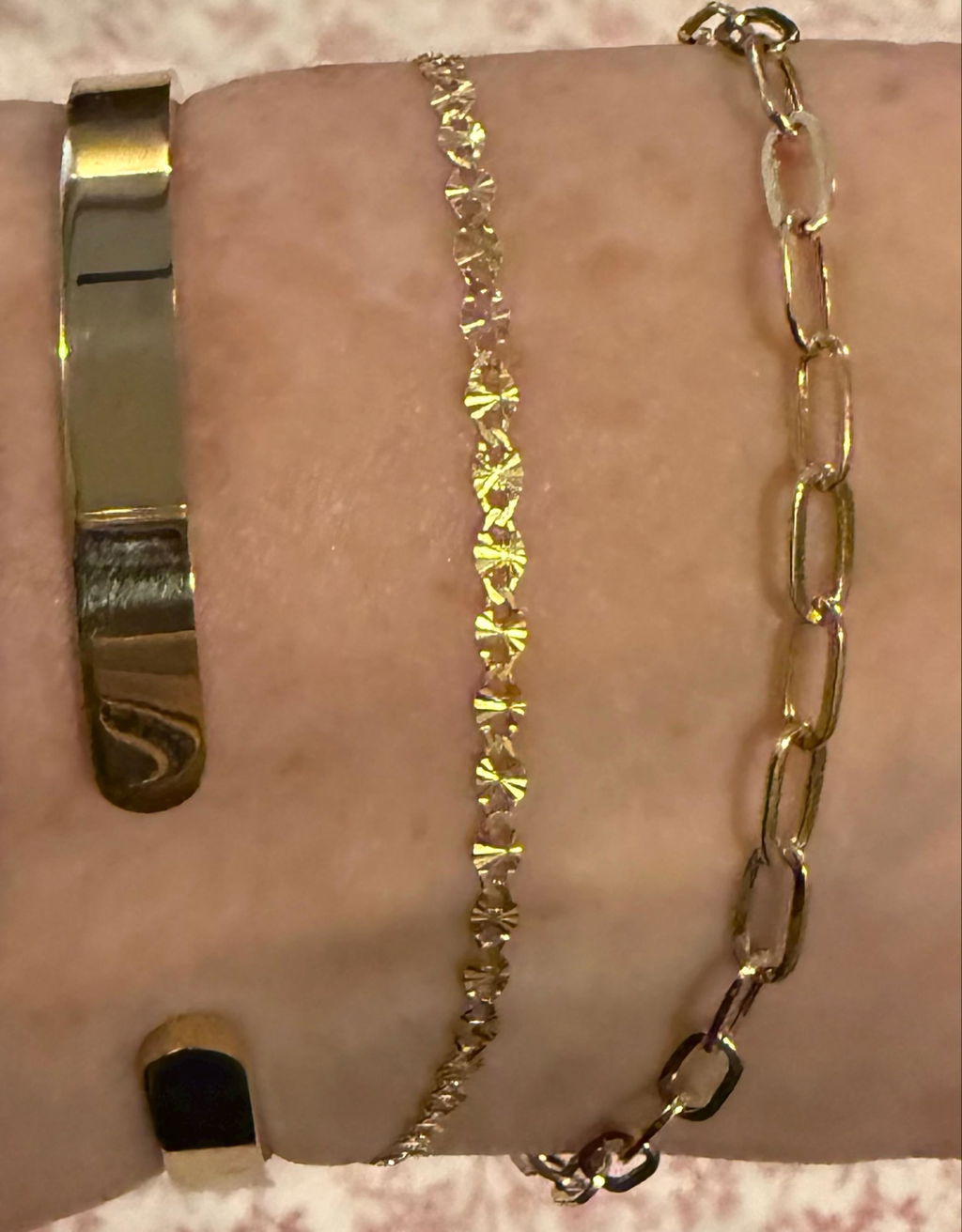 14k Fully Diamond Cut Mirror Chain