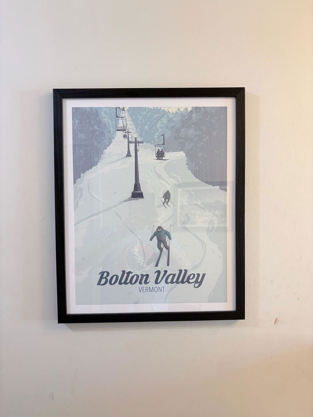Bolton Valley Vermont USA Ski Resort Travel Poster