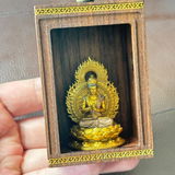 Handcrafted Walnut Guardian Buddha Shrine | Matched by Birth Year