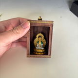 Handcrafted Walnut Guardian Buddha Shrine | Matched by Birth Year