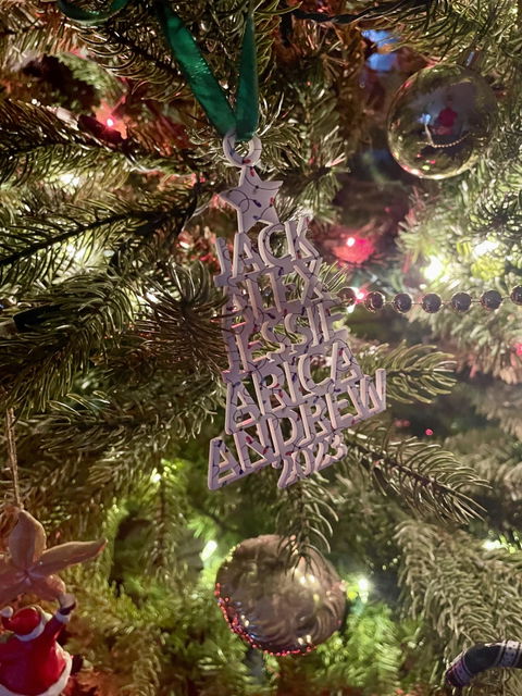 Newly Married Wedding Ornament