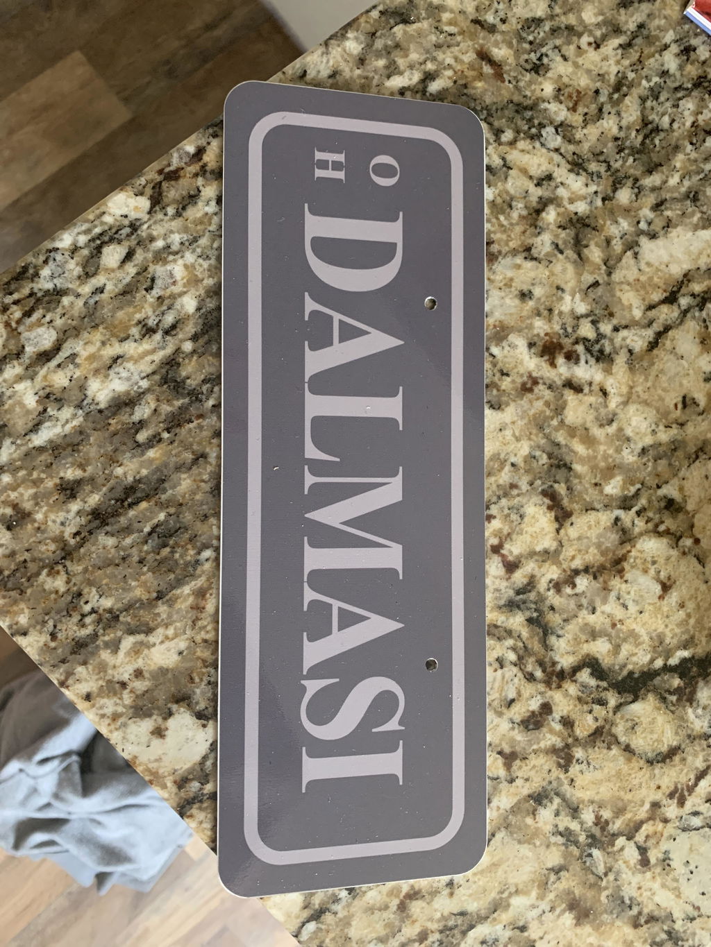 Personalized License Plate