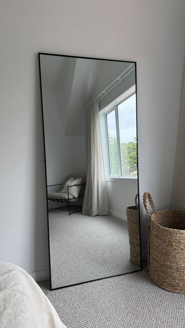 Zenith X Rectangular Full-Length Mirror in a customer's home