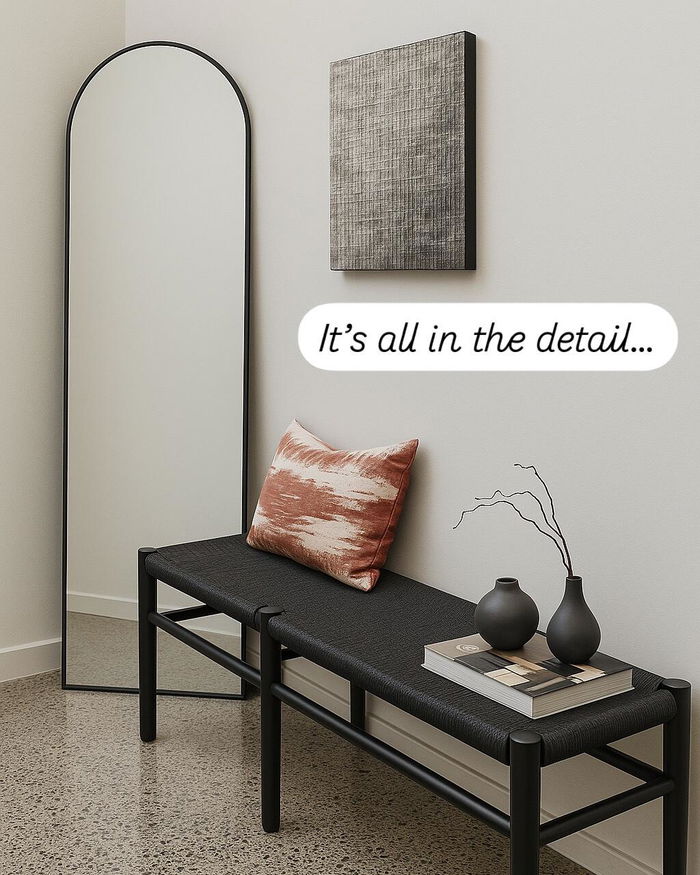 Titan Arched Full-Length Mirror in a customer's home