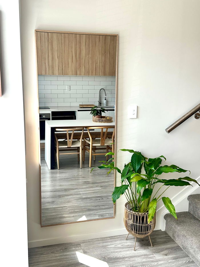 Solene X Straight-Edged Full-Length Mirror in a customer's home