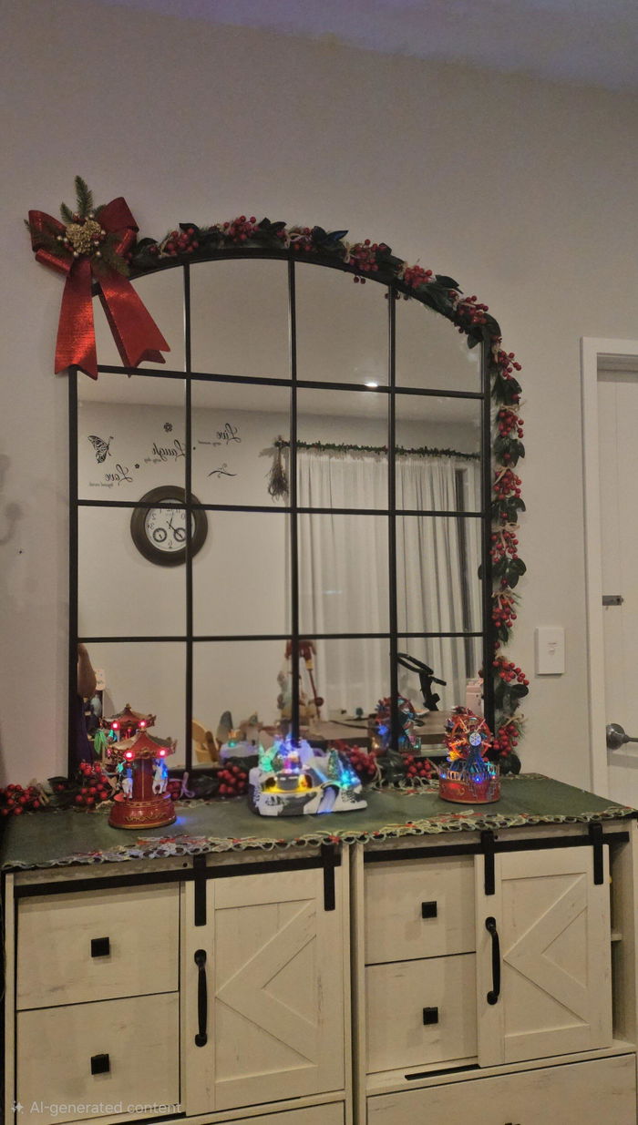 Le Vue Window Wall Mirror in a customer's home