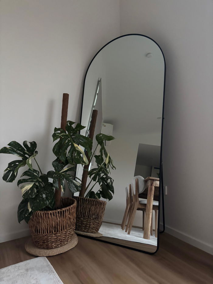 Titan Arched Full-Length Mirror in a customer's home