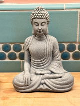 Little Buddha Stone Statue – Meditation Decor for Peace & Mindfulness