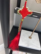 Lucky Five Emperor Coins with Red Chinese Knot – Feng Shui Coins for Wealth and Success