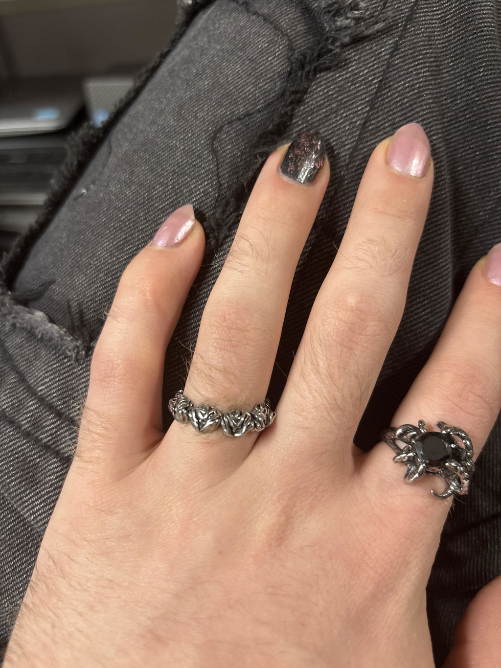 Skull Rose Ring