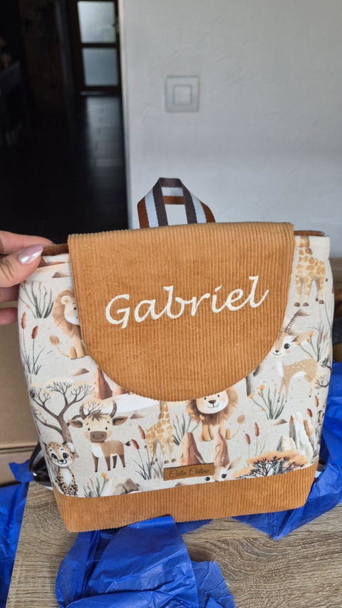 Créez Votre Sac à dos bébé -Vuli- Personnalisé | 0-3 ans Garçon | 28x23 cm