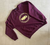Sudadera Camperwilf® – Logo Dorado (Color Burdeos)