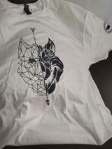 Camiseta Orgánica Camperwilf® – Lobo Negro (Color Blanco)