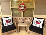 UGA Standing Bulldog Pillow Cover