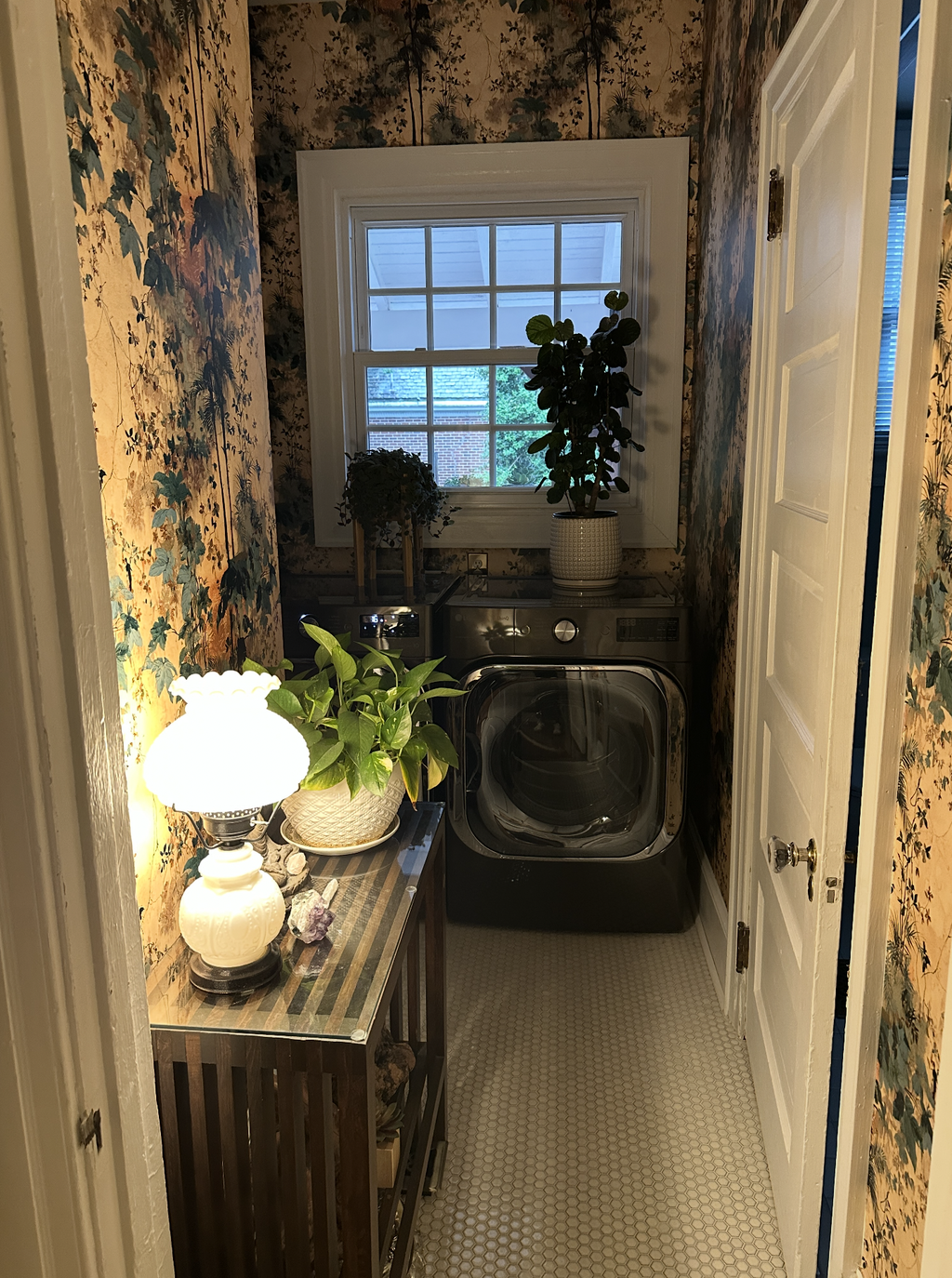 Customer photo — Verdant Overgrowth Wallpaper