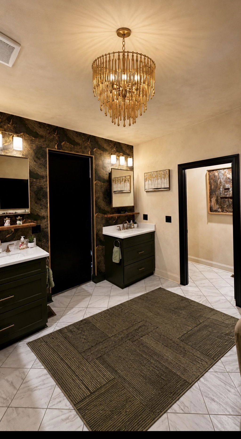 Customer photo — Verdant Contour Atlas Wallpaper