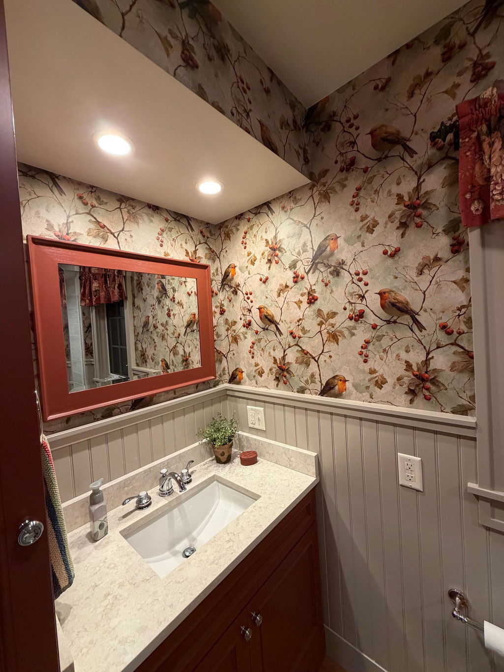 Customer photo — Hawthorn Hollow Wallpaper
