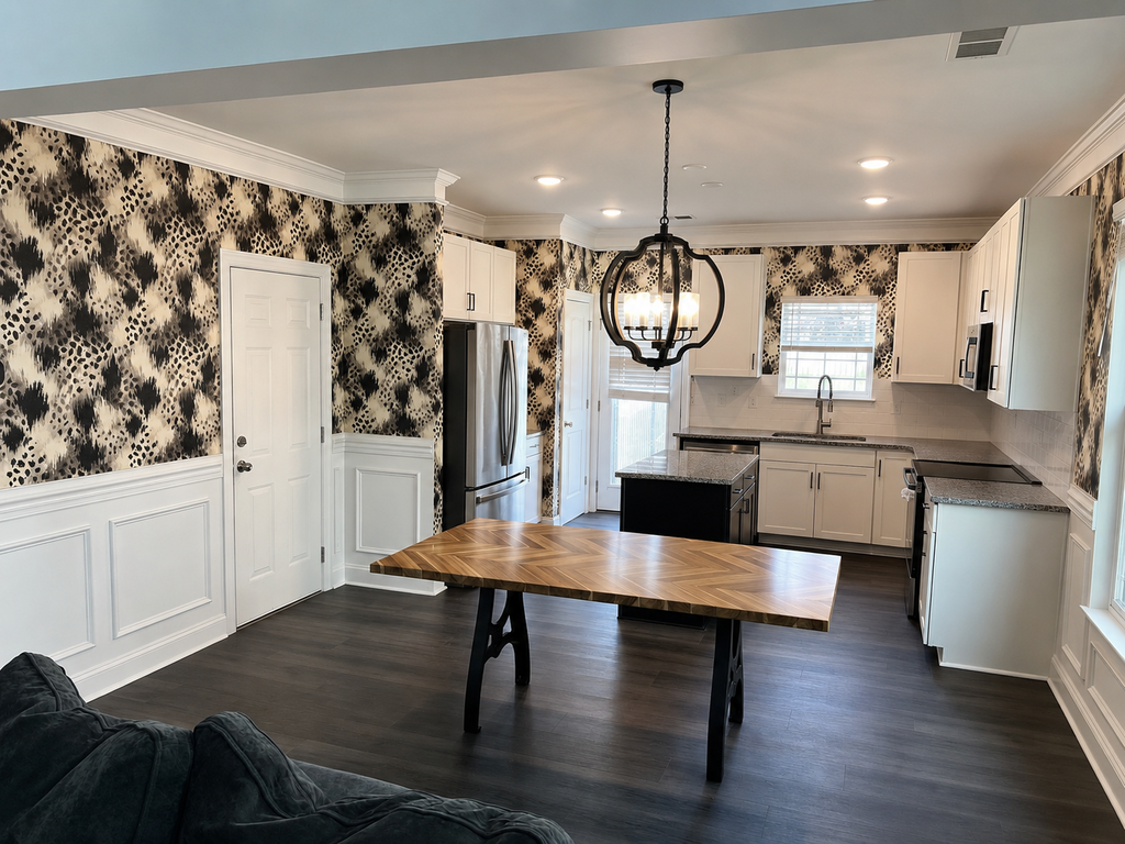 Customer photo — Smokeveil Savannah Wallpaper