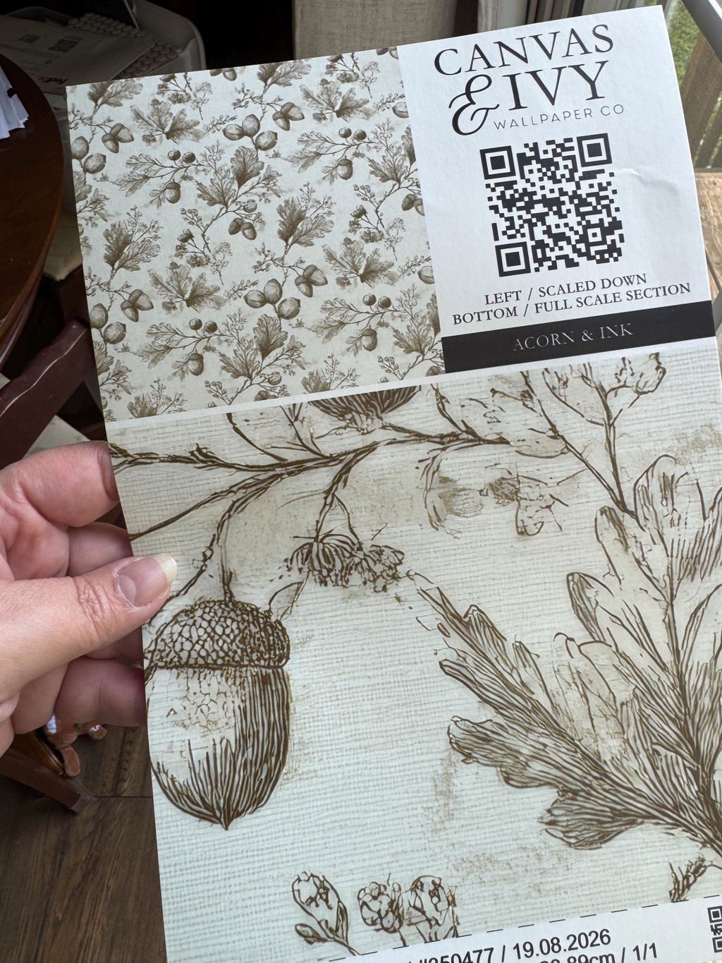 Wallpaper photo from Etsy customer